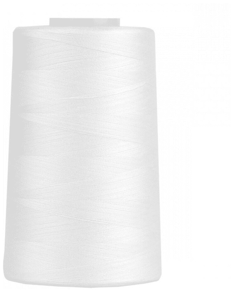 Нитки Sewing Thread 40/2 5000 ярд. цвет - белый 100% п/э на Валдае